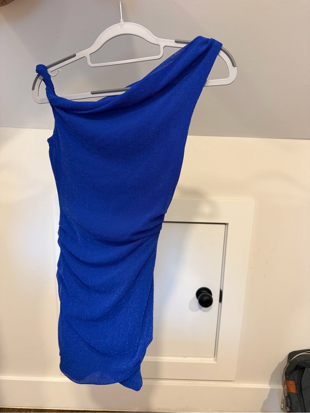 Asymmetric One-Shoulder Royal Blue Evening Dress